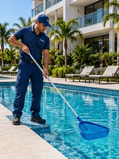 Guardião e operador de piscina